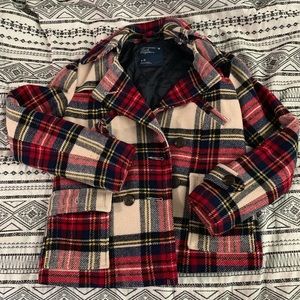 Quilted plaid jacket